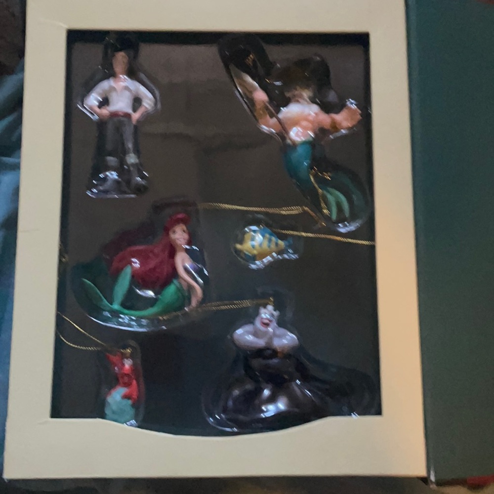 Little mermaid. CollectAble Christmas ornaments new in box